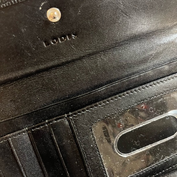 LODIS textured checkbook wallet (Flaws! Please read) - Picture 3 of 8